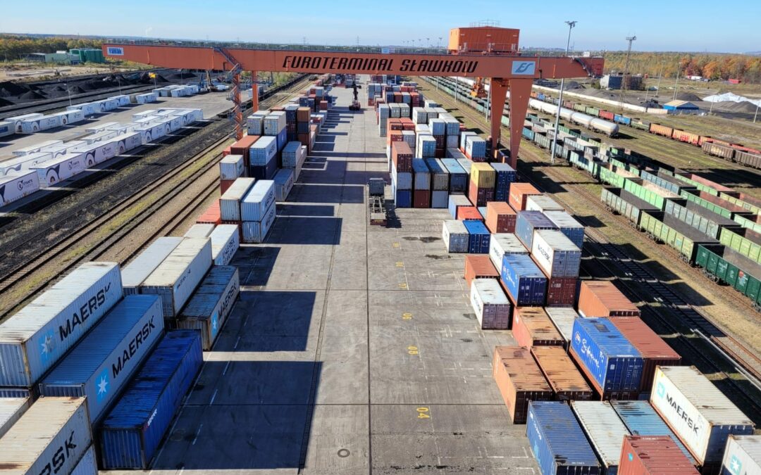 Euroterminal Sławków obsługuje eksport zboża z Ukrainy.